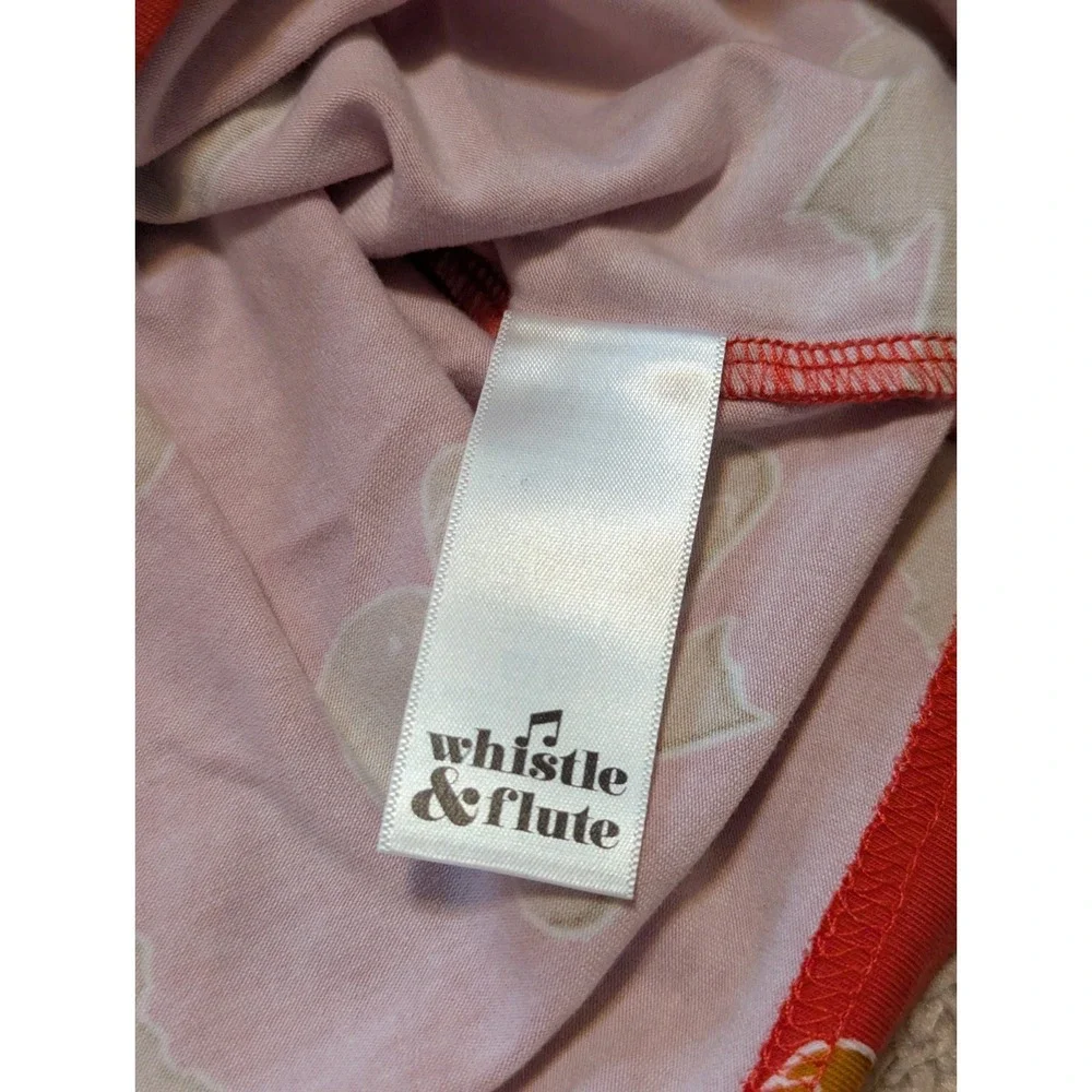 Whistle & Flute Gingerbread Pajama Top Shirt Kids Sz 11 12 Bamboo Organic Cotton